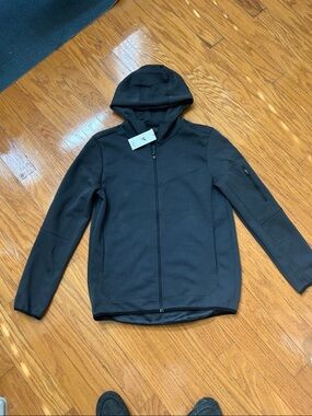 NWT Primatk men’s charcoal hooded full zip active jacket size M